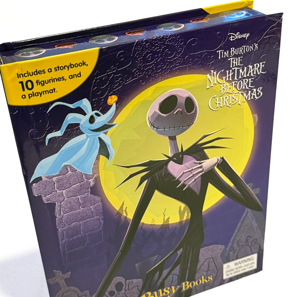 Disney Tim Burton The Nightmare Before Christmas My Busy Book 10 Figures Playmat